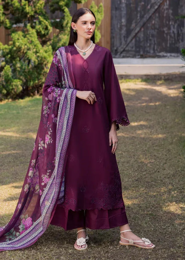 Embroidered 3PC Suit – Premium Festive Collection AJS-112 HB