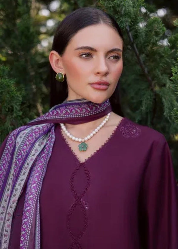 Embroidered 3PC Suit – Premium Festive Collection AJS-112 HB