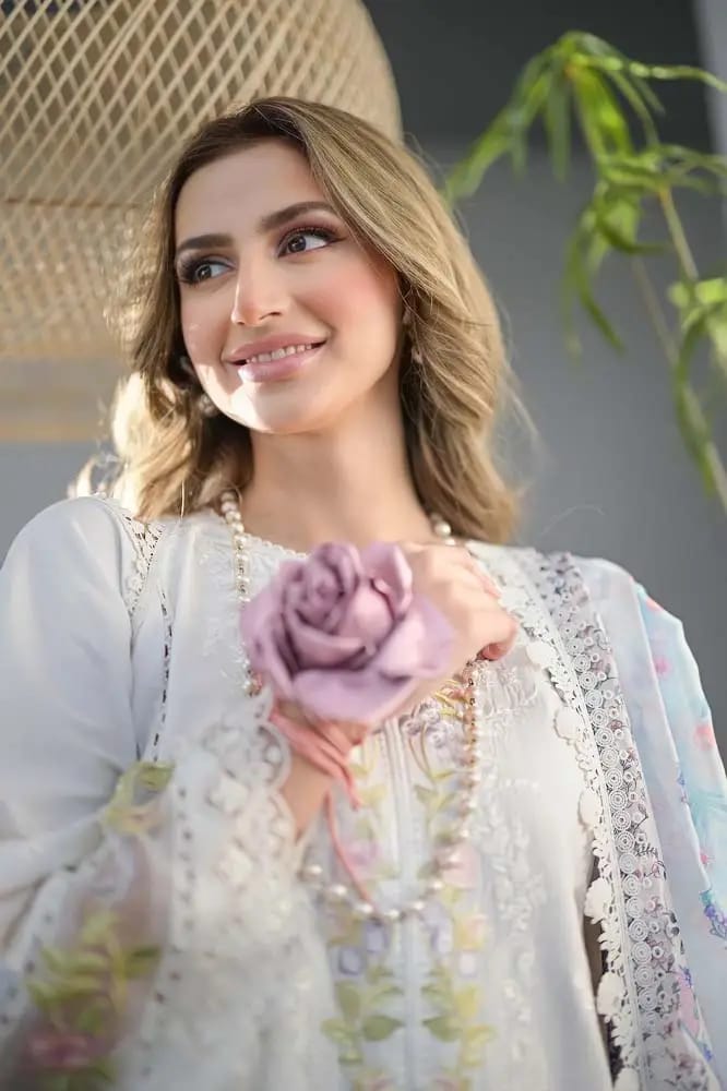 Embroidered 3PC Suit – Premium Festive Collection AJS-117 HB