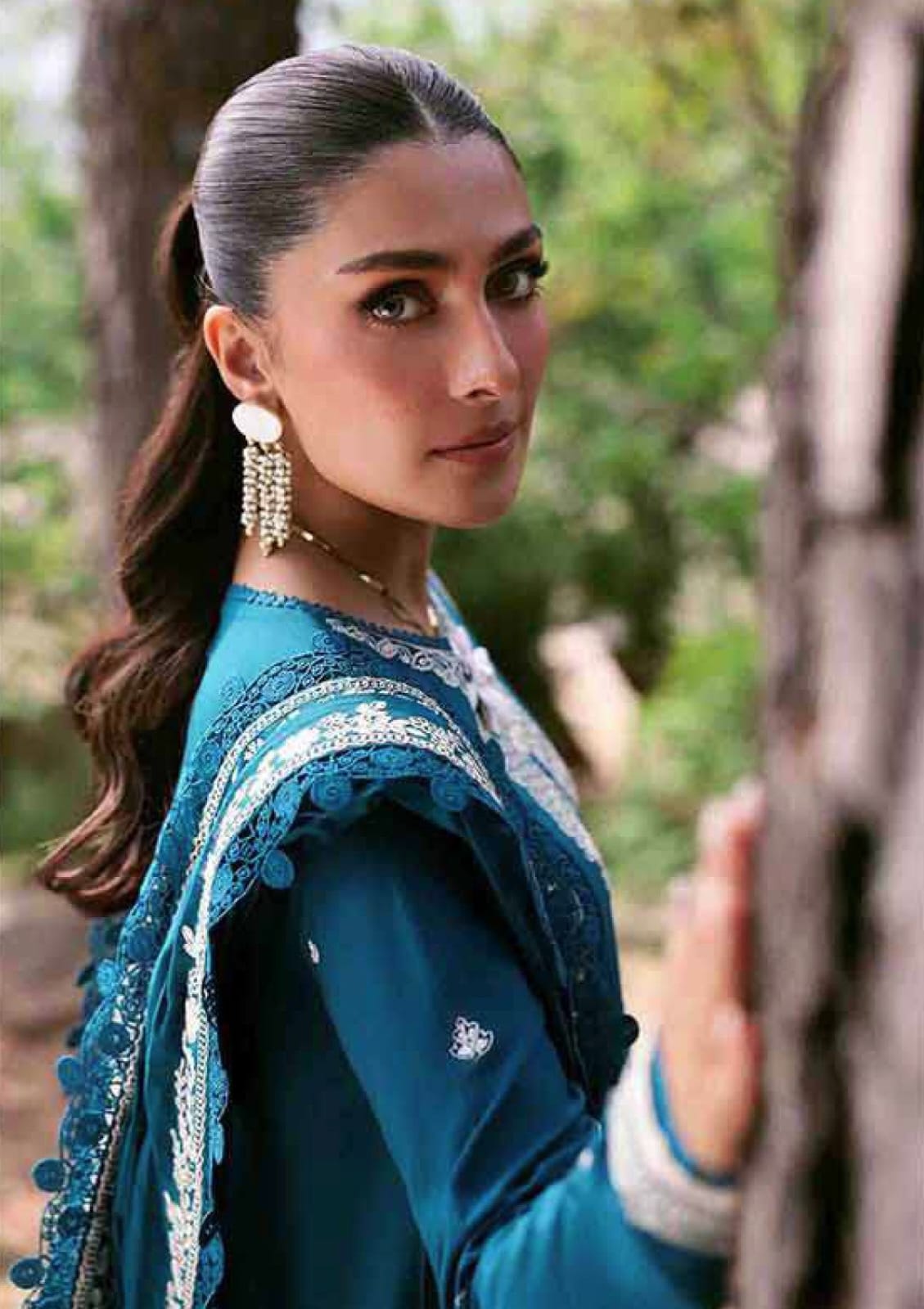 Embroidered 3PC Suit – Premium Festive Collection AJS-119 HB