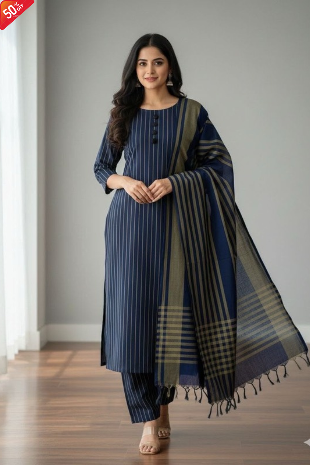 WINTER MARINA 3PC SUIT – Premium Striped Susi Winter Collection 2026