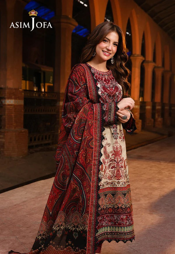3PC LAWN PRINTED SHIRT WITH VOILE PRINTED DUAPTTA - 4015