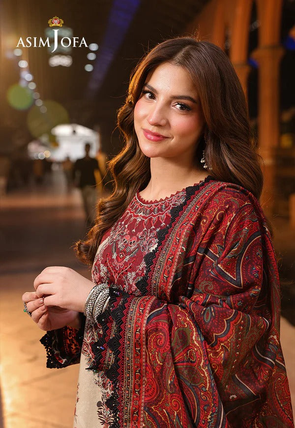 3PC LAWN PRINTED SHIRT WITH VOILE PRINTED DUAPTTA - 4015